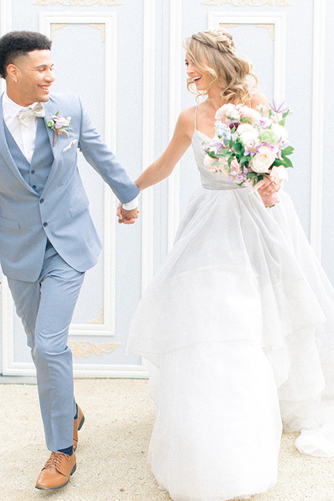  blue wedding with Spanish touches 