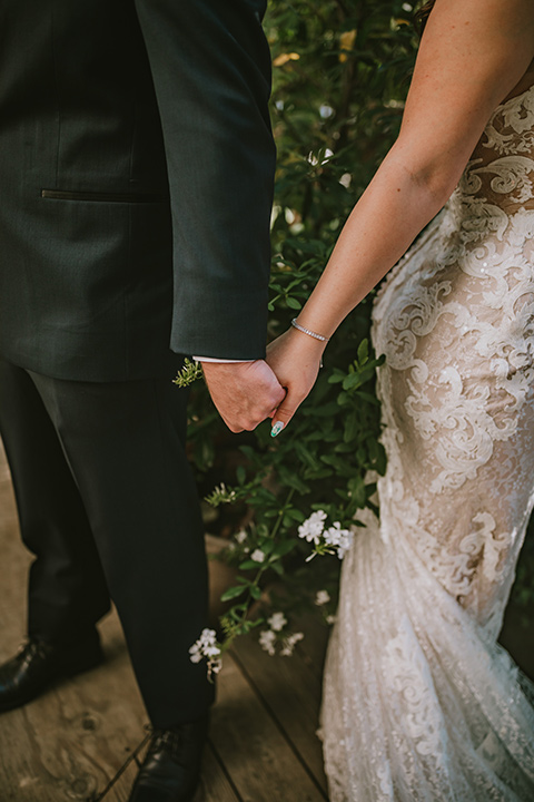  Modern boho wedding design with green and teal touches 