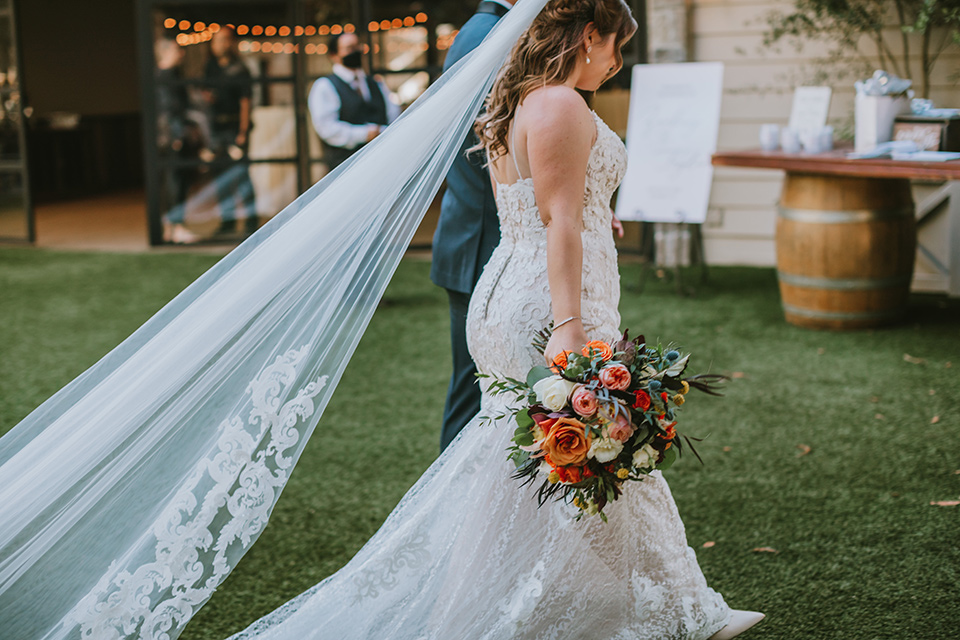  Modern boho wedding design with green and teal touches 