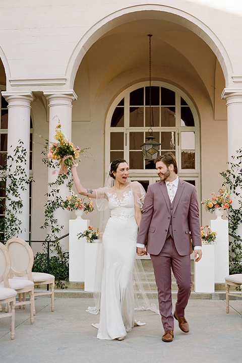  garden inspired wedding with rose details 