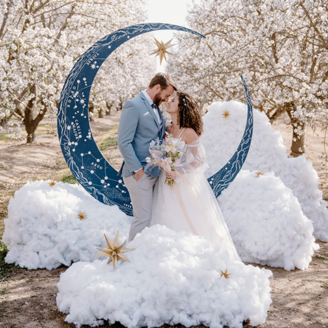  Iridescent dreams in the desert with the bride in a pink dress and the groom in a rose suit - bride 