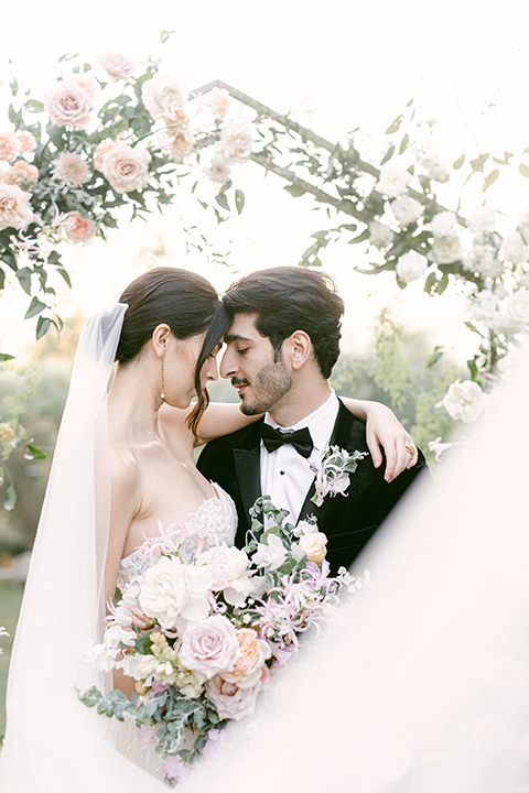  Garden Romance wedding with lush florals and the groom in  multiple looks 