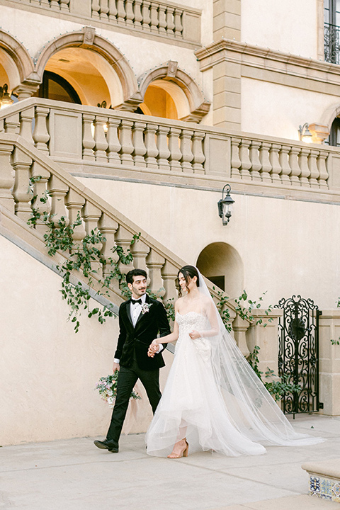  Garden Romance wedding with lush florals and the groom in  multiple looks 