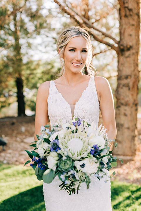  a tan and teal wedding with rustic chic details – bride 