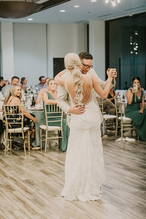  a tan and teal wedding with rustic chic details – first dance 