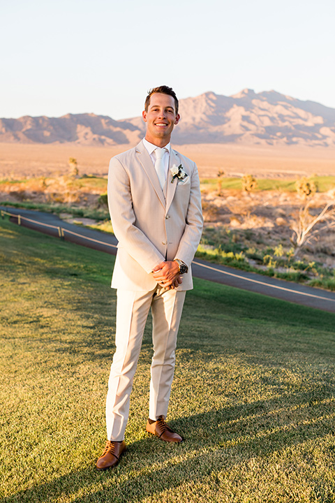  a tan and teal wedding with rustic chic details – groom 