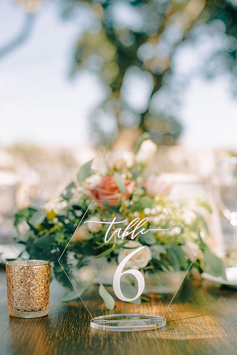  a romantic blush and blue wedding with garden details - reception décor 