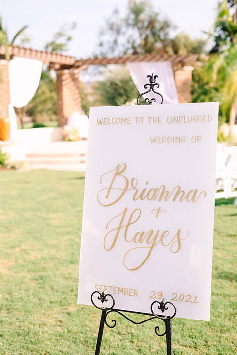  a beachy wedding with bold pastel colors and fun details - ceremony décor 