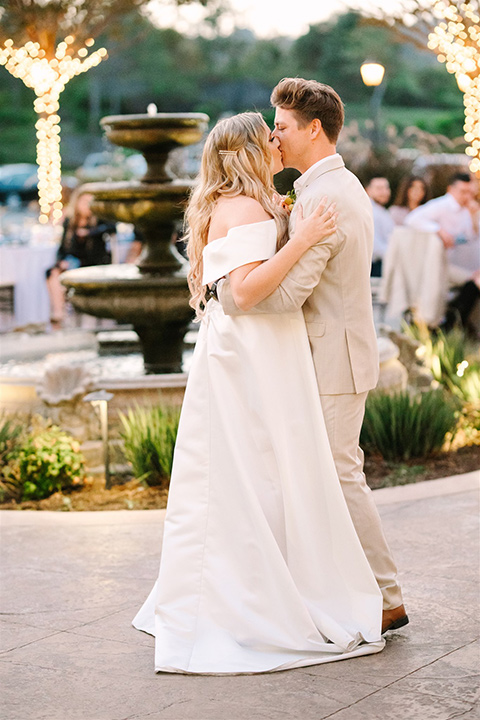  a beachy wedding with bold pastel colors and fun details - first dance 