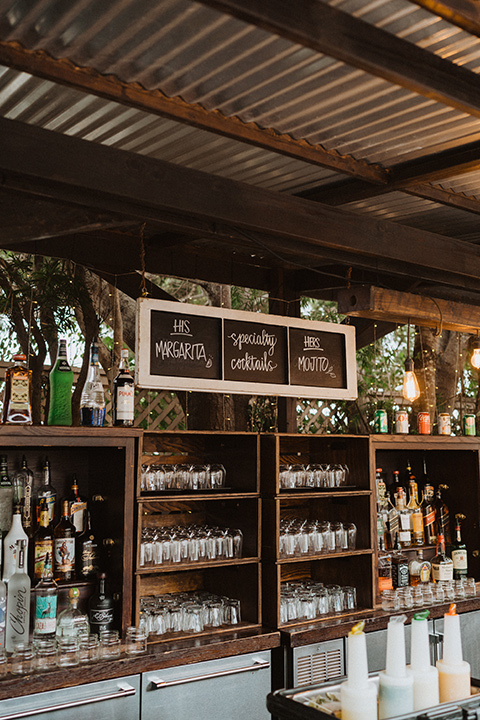  boho modern beach wedding on the sand – bar and bar menu