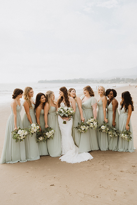  boho modern beach wedding on the sand – bridesmaids