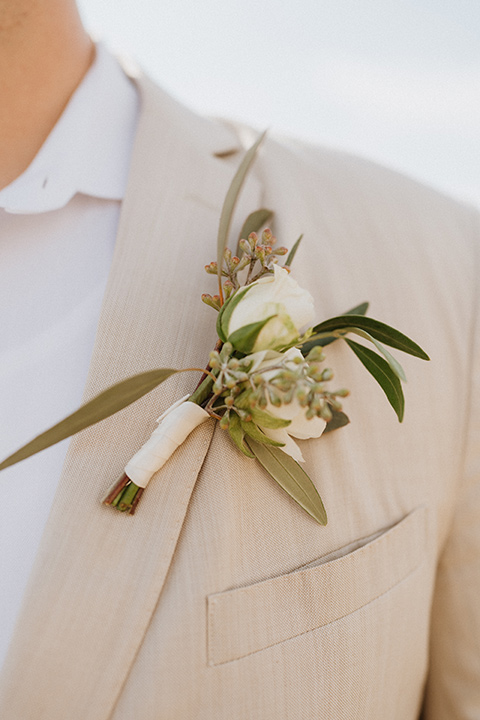  boho modern beach wedding on the sand – groom