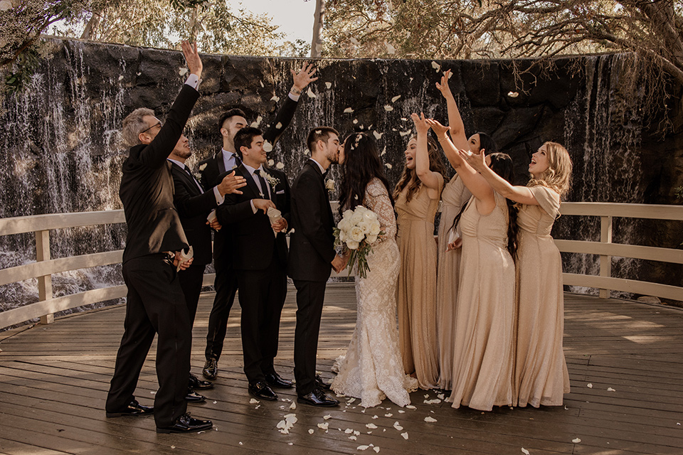 black and blush wedding with drums and star décor – bridalparty