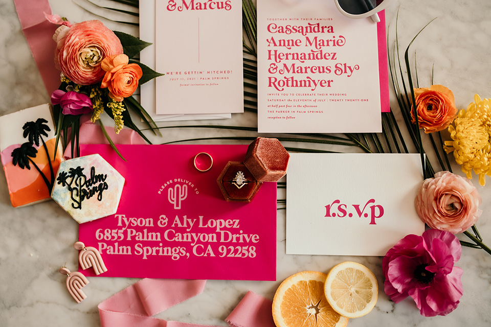  a funky groovy downtown palm springs wedding with bright colors and boho style - groom 