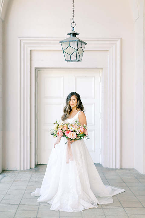  black and white classic wedding at the ebell in LA - bride