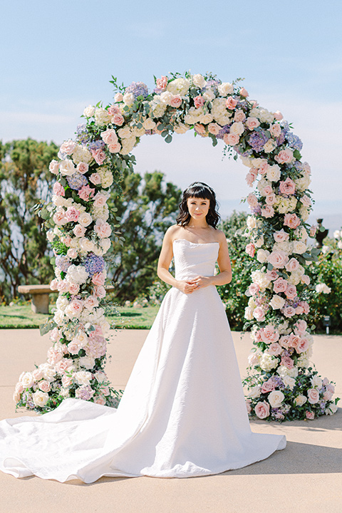  black and white beach wedding with lux details – bride 