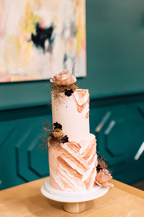 fig house shoot with burgundy and yellow details and the groom in a burgundy tuxedo – cake and tables 