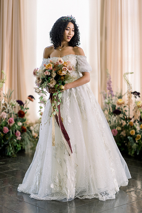  a burgundy and teal industrial winter wedding - bride 