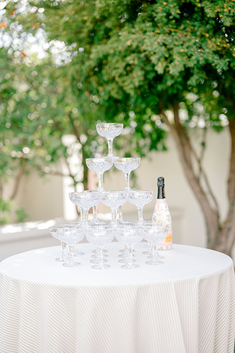  a golden toned wedding with garden details in Arizona - champagne 