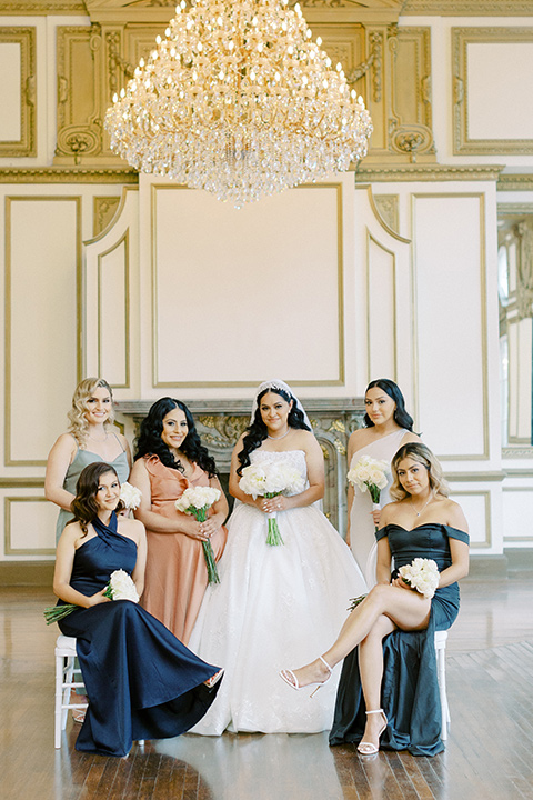  a royal black and rose grand wedding – bridesmaids 
