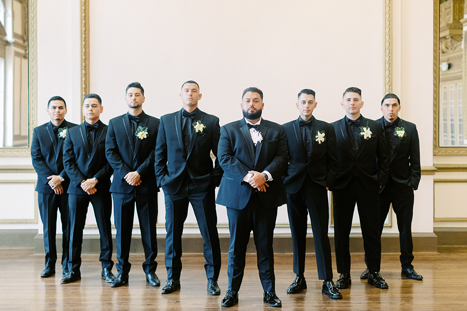  a royal black and rose grand wedding – groomsmen 