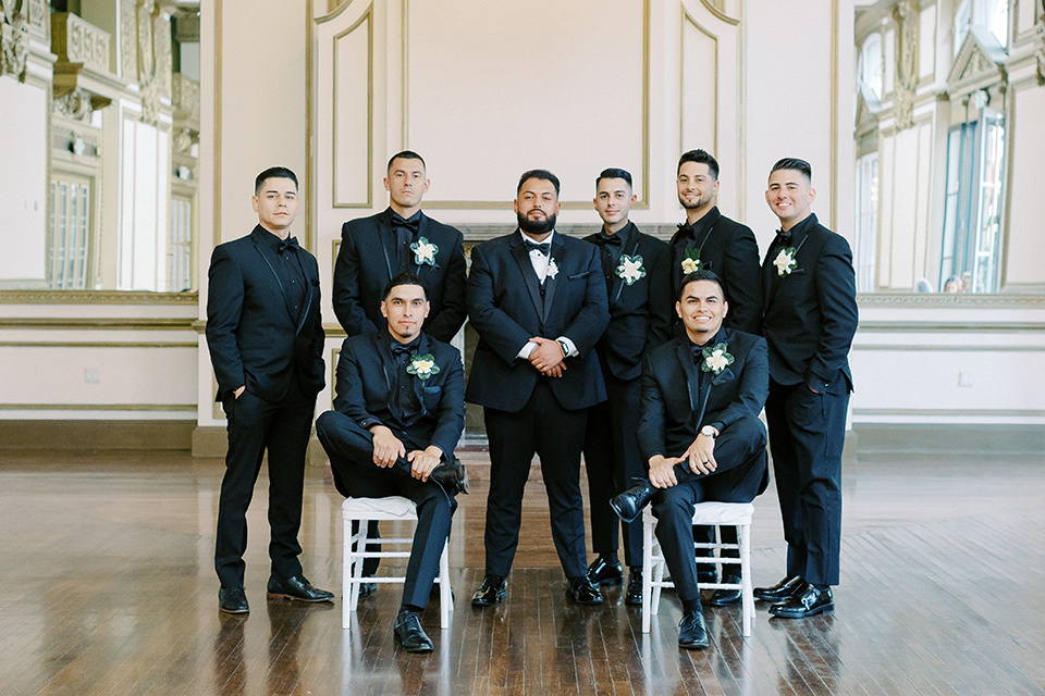  a royal black and rose grand wedding – groomsmen 