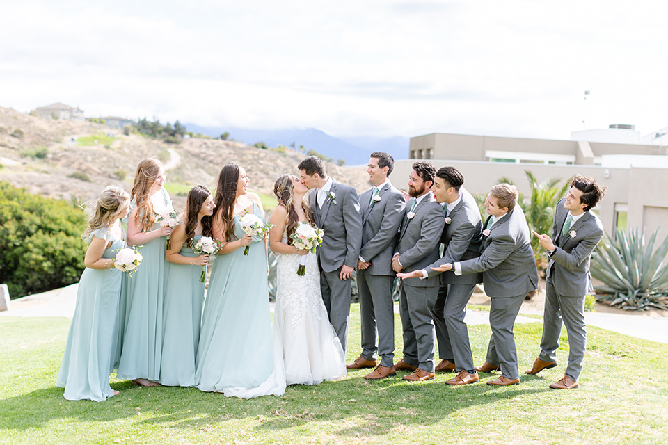  grey and dusty blue wedding with beachy touches – bridalparty 