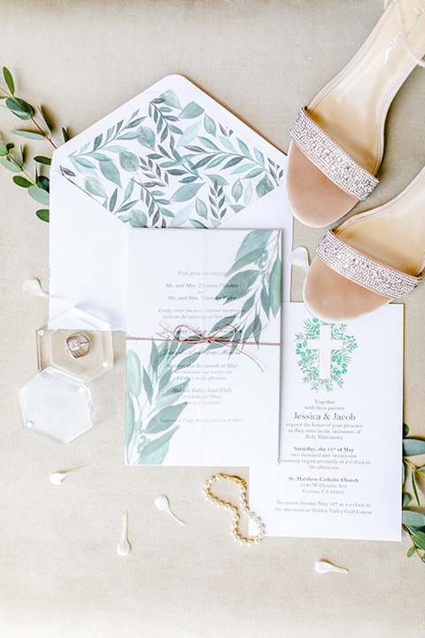  grey and dusty blue wedding with beachy touches – invitations and rings 