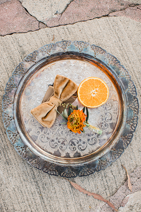  citrus blue and orange wedding with rustic tones – groom accessories 