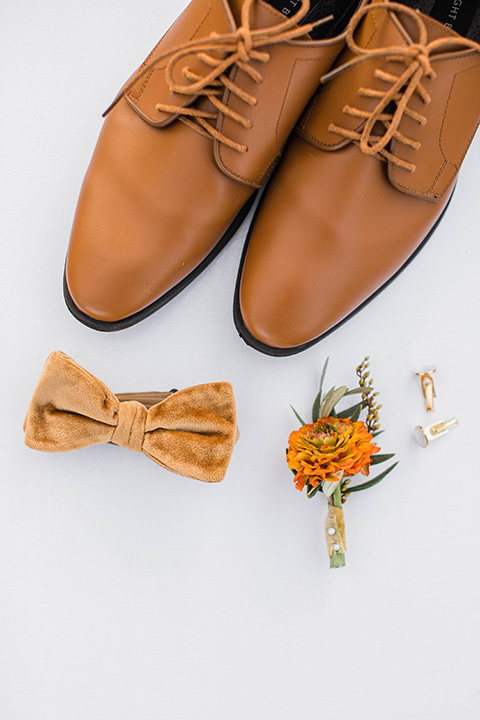  citrus blue and orange wedding with rustic tones – groom accessories 