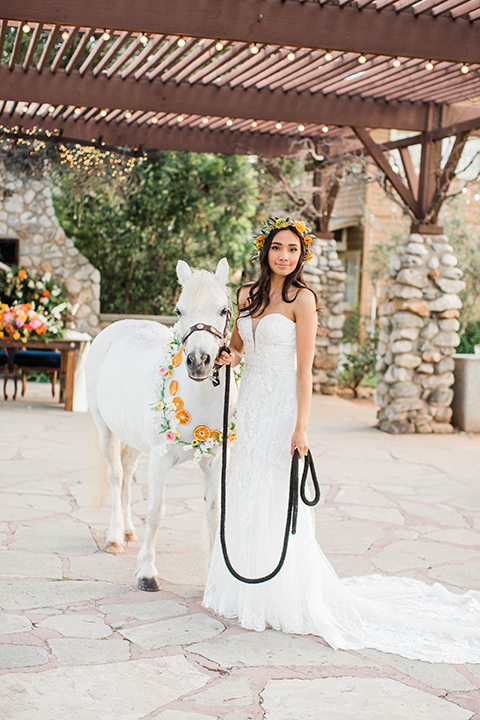  citrus blue and orange wedding with rustic tones – bride 