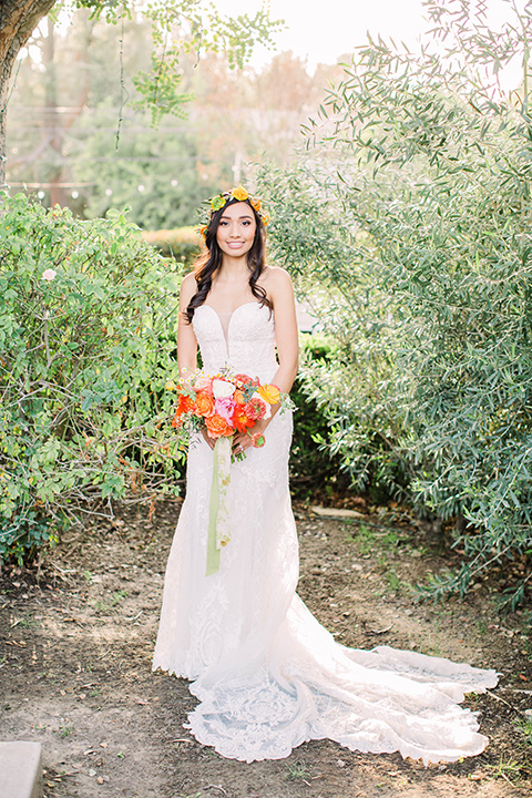  citrus blue and orange wedding with rustic tones – bride 