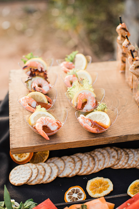  citrus blue and orange wedding with rustic tones – cookies and food 