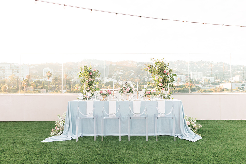  black and white wedding at the Laper Hotel – tables