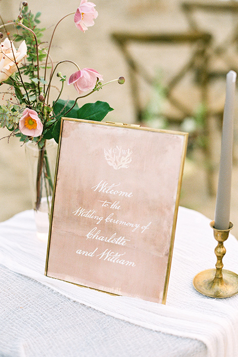  beach side wedding with the bride in a flowing lace gown and the groom in a white tuxedo – menu cards 