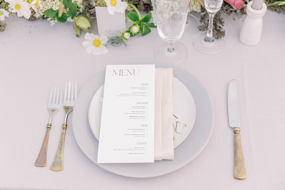  modern black and white upscale wedding on the cliffs overlooking the ocean – flatware 