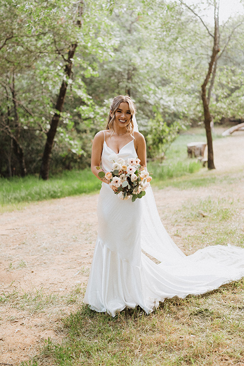  a neutral monochromatic earth toned wedding with boho trendy vibes - bride 
