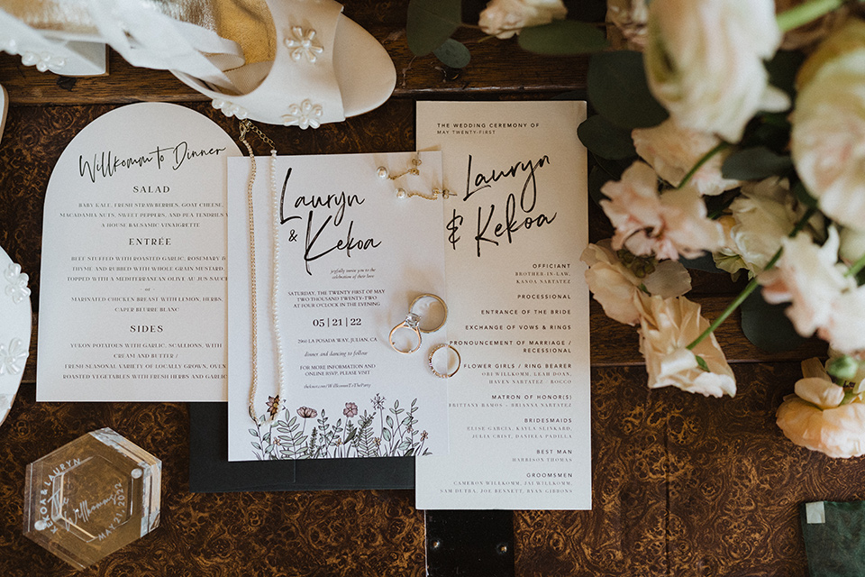  a neutral monochromatic earth toned wedding with boho trendy vibes - invitations 