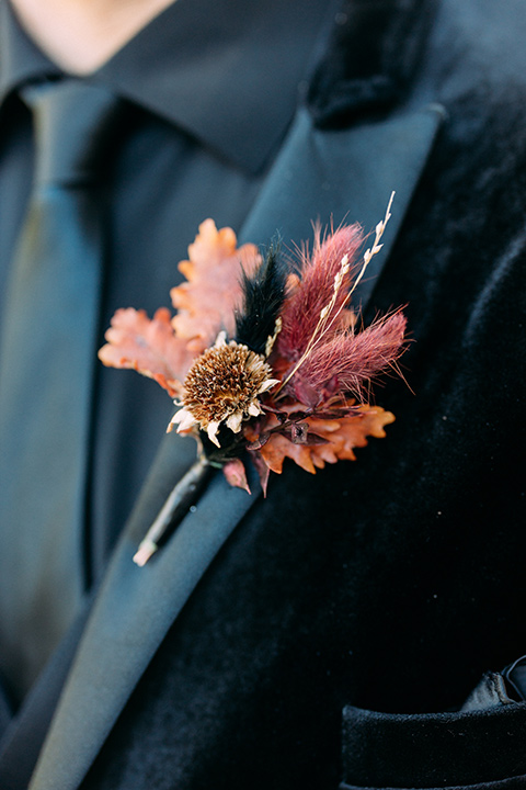  a moody western wedding with burgundy and orange colors - groom 