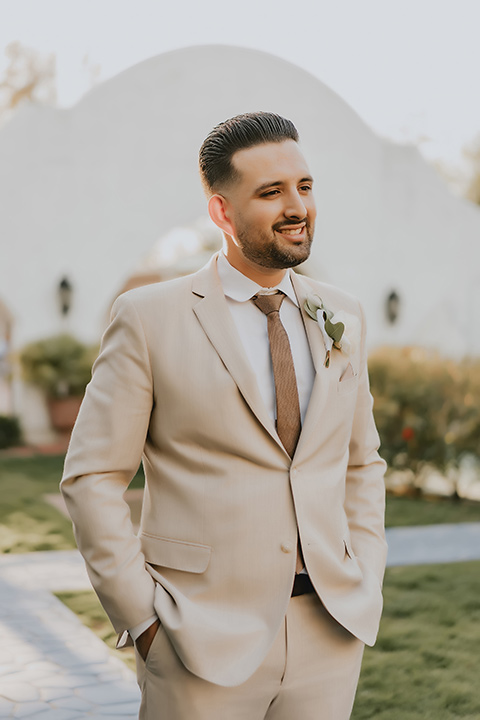  romantic neutral wedding with Spanish flare – groom 