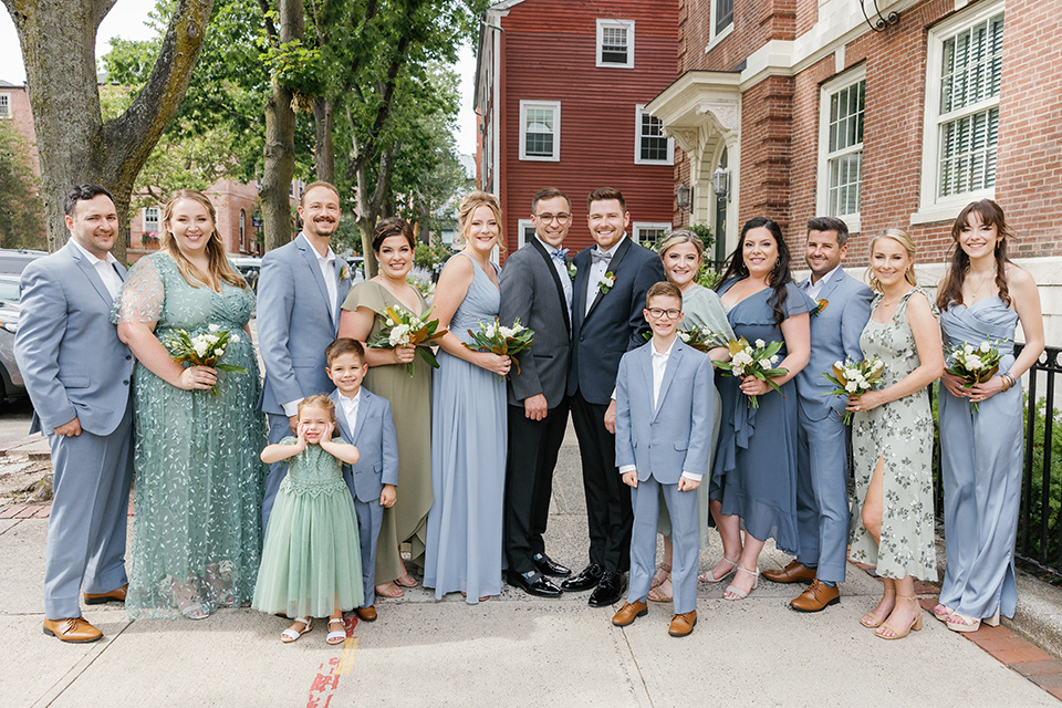  english garden wedding with blue and green touches – bridalparty