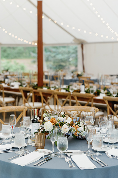  english garden wedding with blue and green touches – tables 