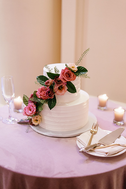  stephanie and blakes wedding at the waldorf with navy and blush décor – cake 