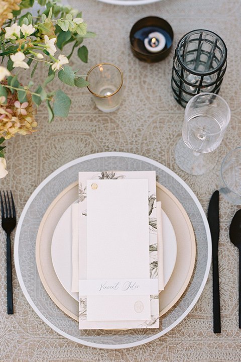  classic black tie wedding at the stone mountain estate – table decor 