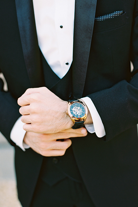  classic black tie wedding at the stone mountain estate – groom 