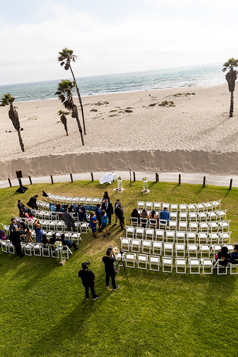  blue wedding on the sand - ceremony 