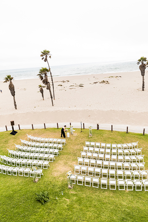  blue wedding on the sand - ceremony 