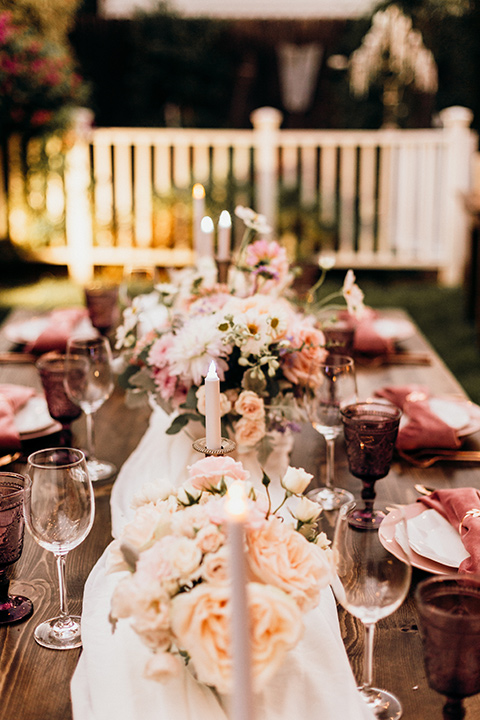  whimsical fairytale wedding with the groom in a gold velvet tuxedo – table decor 