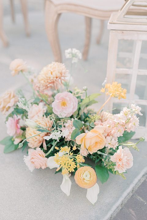  pastel and grey wedding with old world charm - flowers 