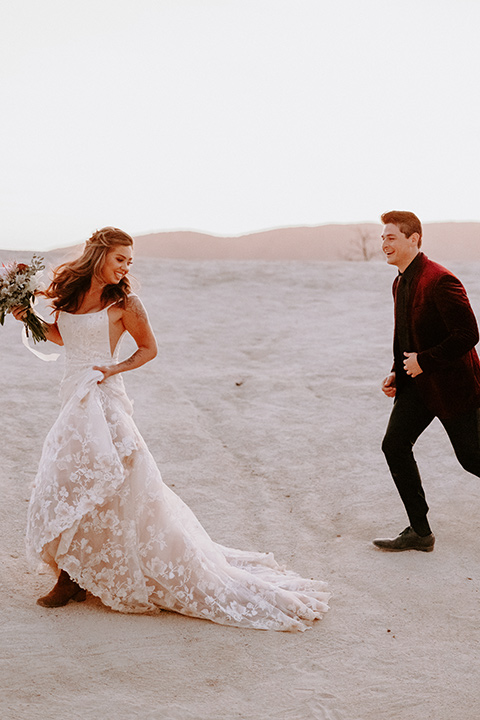  boho burgundy and beige wedding in the dessert – dancing in the desert 